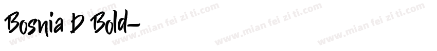 Bosnia D Bold字体转换